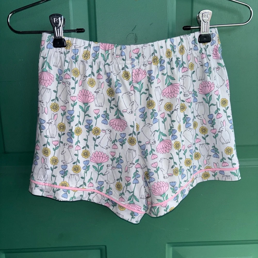 Wonder Nation large 10/12 Floral Bunny Pajama Set